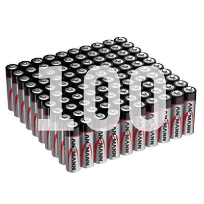 Piles alcalines Mignon aa 1,5V (Lot de 100) - Ansmann