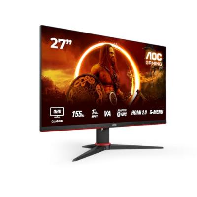 Aoc q27g2e 27"" led qhd 155hz freesync premium