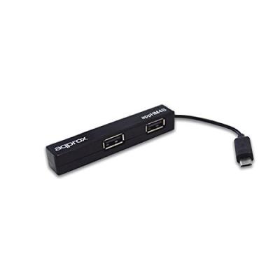 Approx! Apphm4b hub 4 puertos usb 2.0 tablet noir APPHM4B