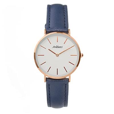 ARABIANS Homme Analogique Quartz Montre avec Bracelet en Cuir DPA2231A