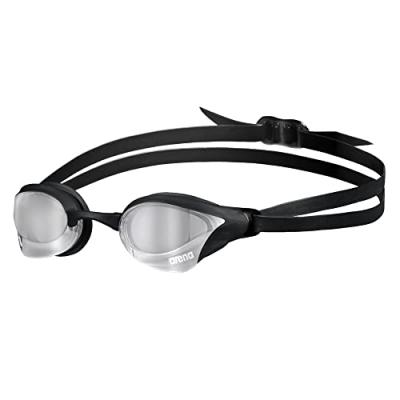 Lunettes de natation arena cobra core swipe mirror noir argent