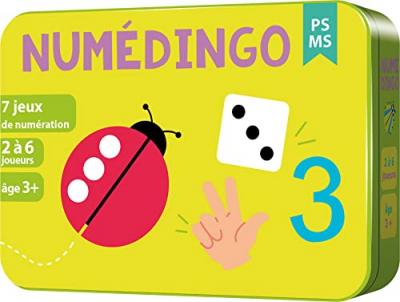 Aritma Num&eacute;dingo PS-MS Jeu de soci&eacute;t&eacute; Jeu &eacute;ducatif A partir de 7 ans 1 &agrave; 8 joueurs 15 min