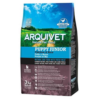 Arquivet Puppy Junior Chicken And Rice Dog Food Marron 3kg