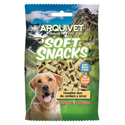 Friandises Soft Petits Os Duo A L'agneau Et Au Riz 100 G Aucune