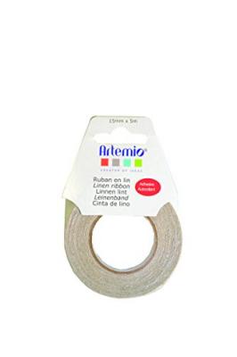 Ruban en lin autocollant 15 mm x 5 m - Artemio - couleur variant