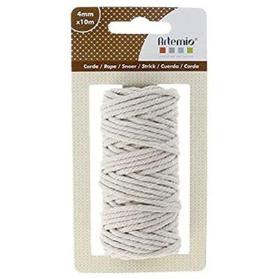 Corde naturelle - Beige - 4 mm x 10 m - Artemio - couleur variant