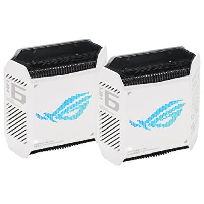 Pack de 2 routeurs sans fil WiFi Tri-bande Asus ROG Rapture GT6 Blanc