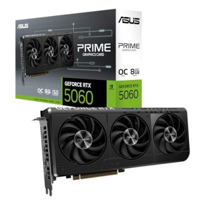 ASUS PRIME GeForce RTX 5060 OC Edition 8 Go GDDR7 Reflex 2 RTX AI DLSS4