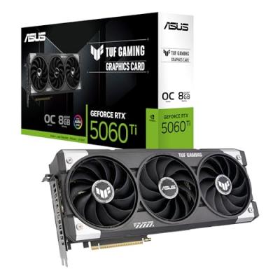 Carte graphique ASUS TUF GAMING GeForce RTX 5060 Ti OC Edition 8 Go GDDR7 Reflex 2 RTX AI DLSS4