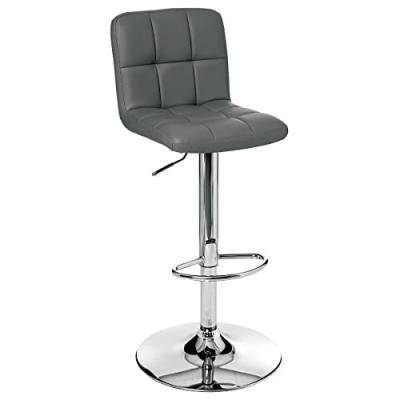 Lot de 2 tabourets de bar ""delek"" gris