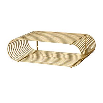 AYTM - Etag&egrave;re murale Curva, 40,4 x 12 cm, or
