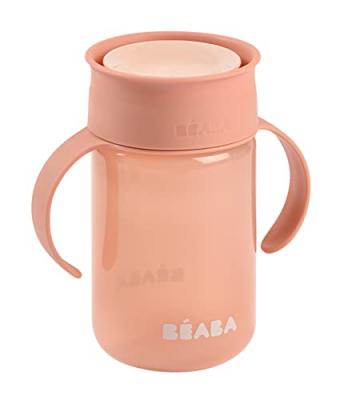 BEABA&reg; Tasse d'apprentissage enfant 360&deg; rose 340 ml