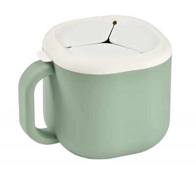 B&eacute;aba - Tasse Pour Le Go&ucirc;ter En Silicone Vert - Apprentissage Repas