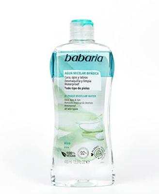 D&eacute;maquillant visage biphas&eacute; Babaria Eau micellaire Aloe Vera (400 ml)