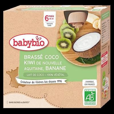 Brass&eacute; coco, kiwi d'Aquitaine & banane, d&egrave;s 6 mois