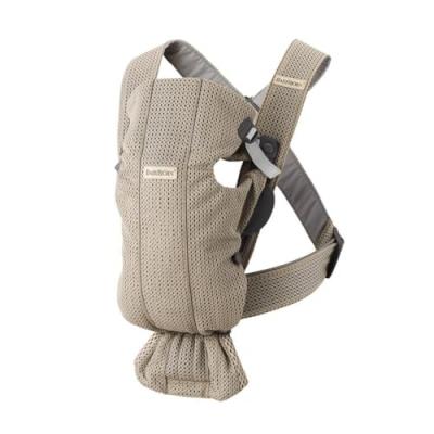 BabyBj&ouml;rn Porte-b&eacute;b&eacute; Mini, Mesh 3D, Gris-beige