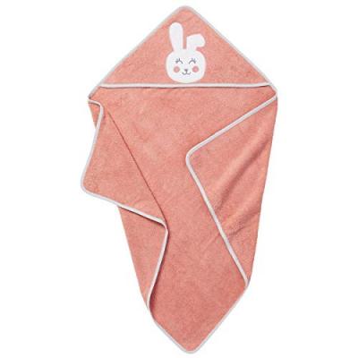 BABYCALIN Cape de bain Lapin brod&eacute; - 80 x 80 cm