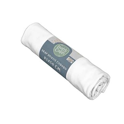 Drap-housse b&eacute;b&eacute; blanc en coton bio 40x80 cm