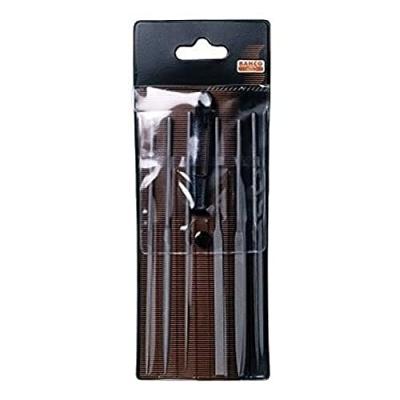 Lot de 6 limes assortiment b&acirc;tarde BAHCO, 140 mm