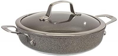 Sauteuse Salina aluminium anti adh&eacute;rent &Oslash;24 cm + couvercle