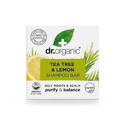Dr. Organic Arbre Th&eacute; Citron Shampooing Solide 75g