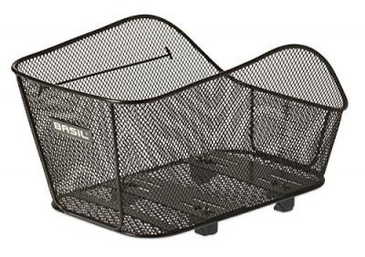 Panier V&eacute;lo Basil Icon M en acier noir pour VAE et e-bike fixation su