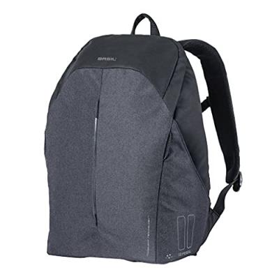 Sac a dos velo avec bande led basil b safe nordlicht 18 litres noir