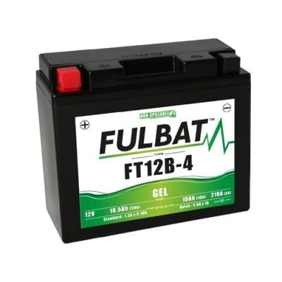 Fulbat - Batterie moto YT12B-4 &eacute;tanche agm 12V / 10Ah
