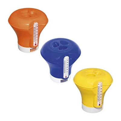 Diffuseur de chlore flottant jaune avec thermom&egrave;tre Jaune - Bestway