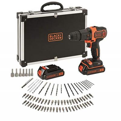 Black & Decker Batterie perceuse 80 pi&egrave;ces, 1 pi&egrave;ce, bdchd18bafc