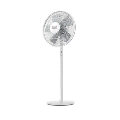 Ventilateur sur pied, BLACK + DECKER, Bxefp60e blanc 60 W, D40 cm