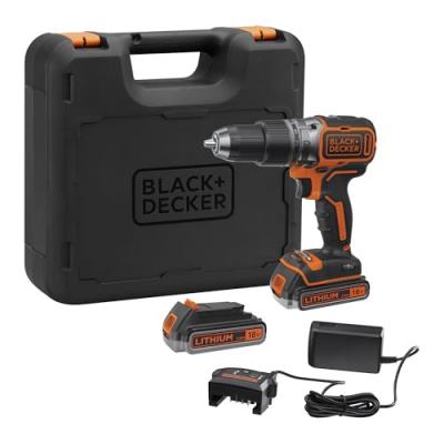 Perceuse visseuse &agrave; percussion sans fil Black+Decker BL188E2K-QW 18V - 2 x 2.5Ah