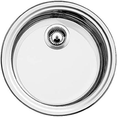 Evier1c.blancorondo.inox. UBD-RONDOSOL-513306