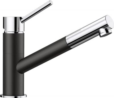 Blanco 526174 Kano-S Robinet de Cuisine, Noir/Chrome, Hochdruck