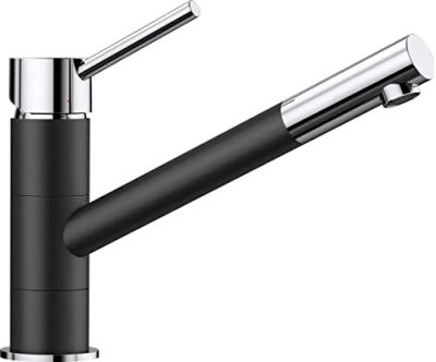 Blanco 526175 Kano Robinet de Cuisine, Noir/Chrome, Hochdruck
