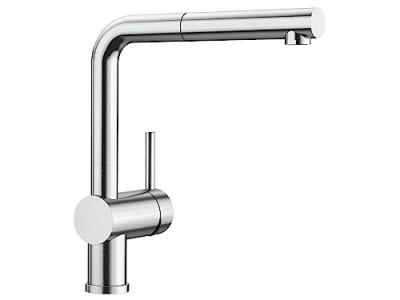 Blanco 526242 Linus-S Robinet de Cuisine, Acier, Hochdruck