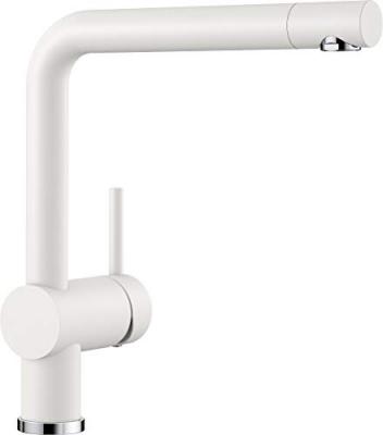 BLANCO LINUS &ndash; Robinet de Cuisine Moderne &agrave; Bec Haut &ndash; Haute Pression &ndash; Blanc &ndash; 516702