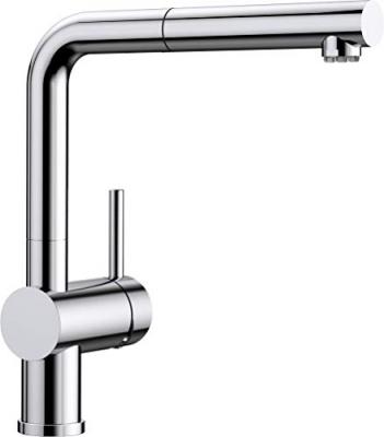 BLANCO Linus-S 512200 Robinet de Cuisine avec Bec Extractible Basse Pression Chrom&eacute;