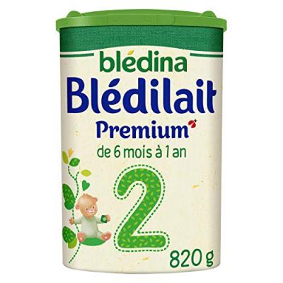 Bledilait premium formule &eacute;paissie 2&egrave;me &acirc;ge 820g de 6 &agrave; 12 mois