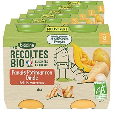 Pur&eacute;e de l&eacute;gumes et viande, panais/potimarron/dinde d&egrave;s 8 mois