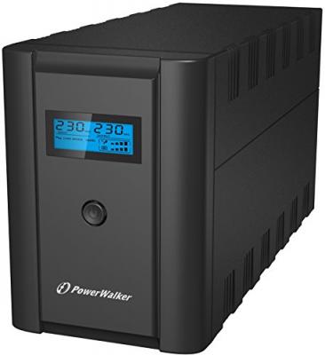 BLUEWALKER UPS Line-Interactive 2200VA 2X SCHUKO, 2X IEC, RJ11/RJ45, USB, LCD