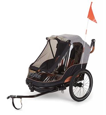 Remorque poussette enfant bobike moobe gris charge maxi 44kg