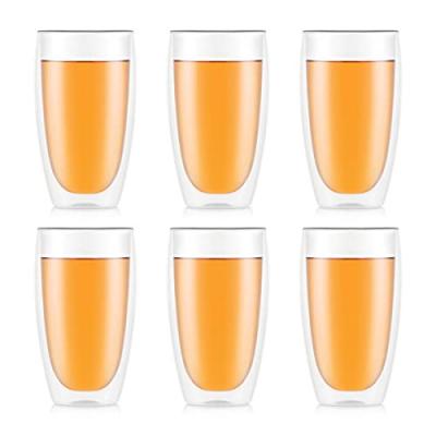 Bodum 4560-10-12 PAVINA Set 6 Verres, Double paroi, 0.45 liters, Cr&egrave;me