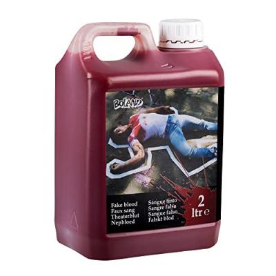 BIDON SANG 2 LITRES  Rouge- DECORATION DE FETE HALLOWEEN