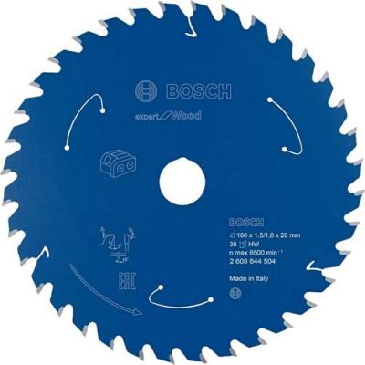 Bosch Lame de scie circulaire Expert for Wood, 160 x 1,5-1 x 20, 36 dents - 2608644504
