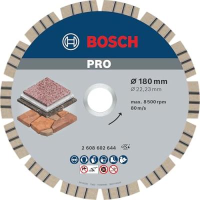 Bosch - Disque &agrave; tron&ccedil;onner diamant&eacute; Best for Stone D.180 x 22,23 mm