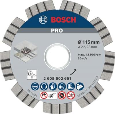 Bosch - Disque &agrave; tron&ccedil;onner diamant&eacute; Best for Concrete 115 x 22,23mm