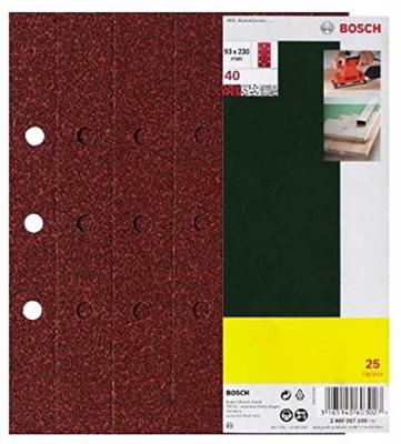 Set de 25 Abrasifs pour Ponceuse 2607017097 Bosch