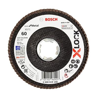 Bosch X-lock X571 B 115 Mm Concave Fv G60 Metal Shim Disc Clair