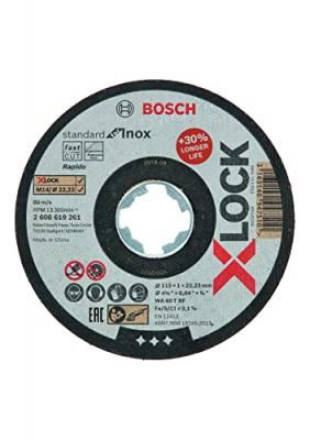 Bosch X-lock Std Inox Metal Cutting Disc 115x1 Mm Clair